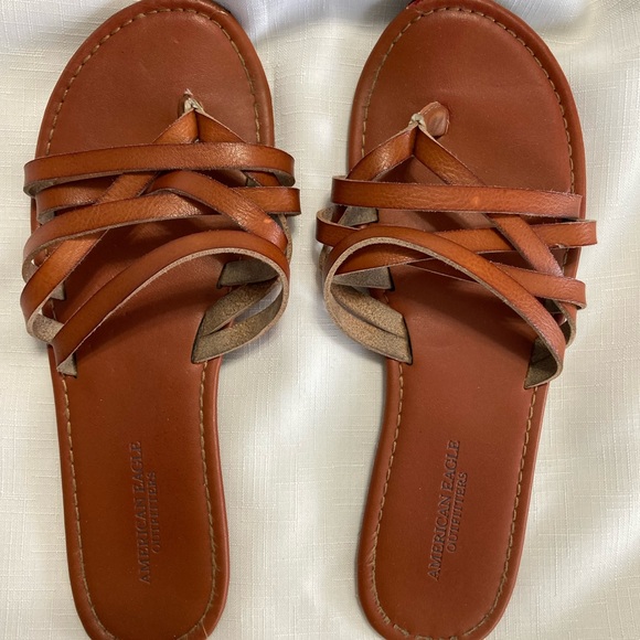 American Eagle Outfitters | Shoes | American Eagle Outfitters Womens Tan  Sandals Size 8 | Poshmark
